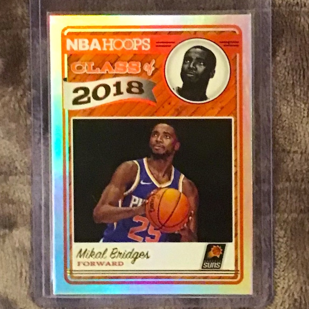 Mikal Bridges 2018 Panini NBA Hoops Basketball Rookie Card (Phoenix Suns)